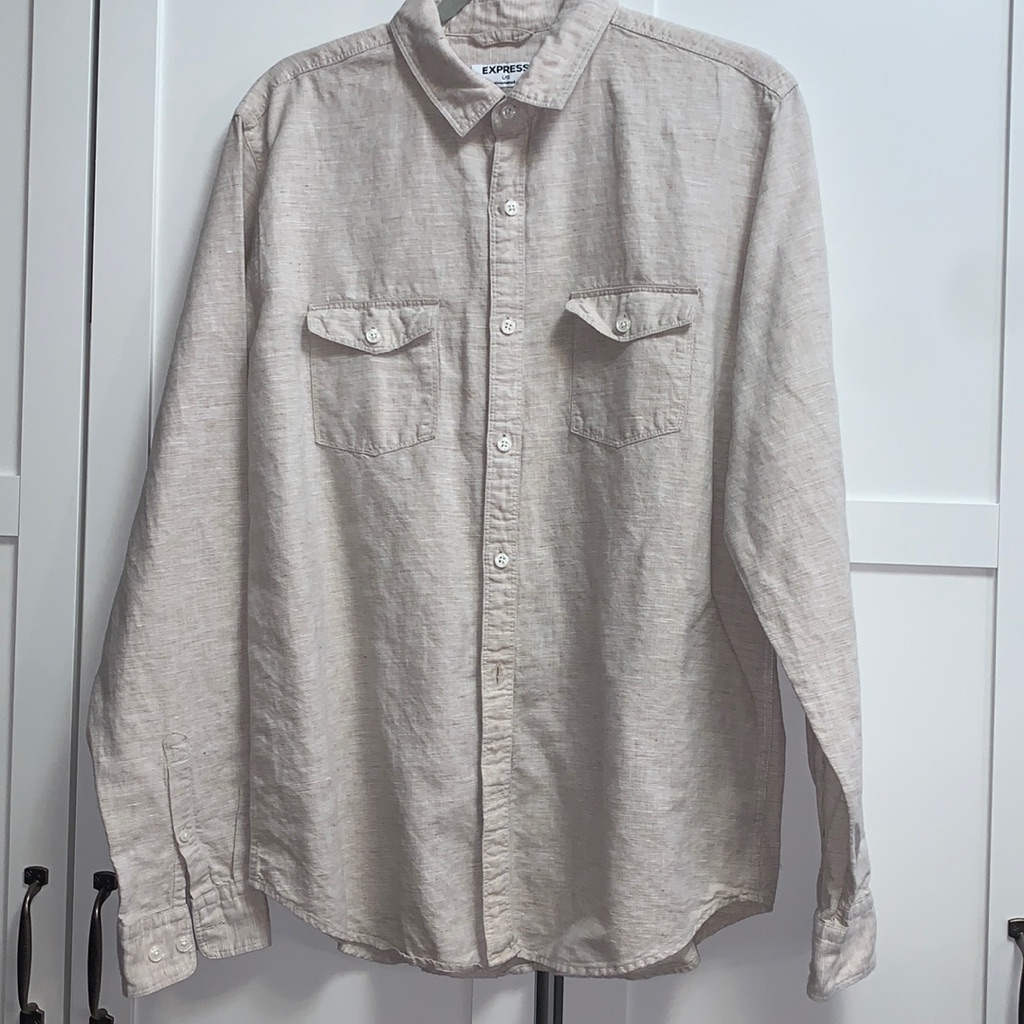 Express Chambray Shirt Size Large